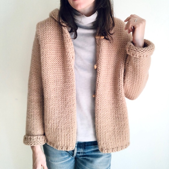 Chunky knit 100% wool cardigan - Picture 6 of 16